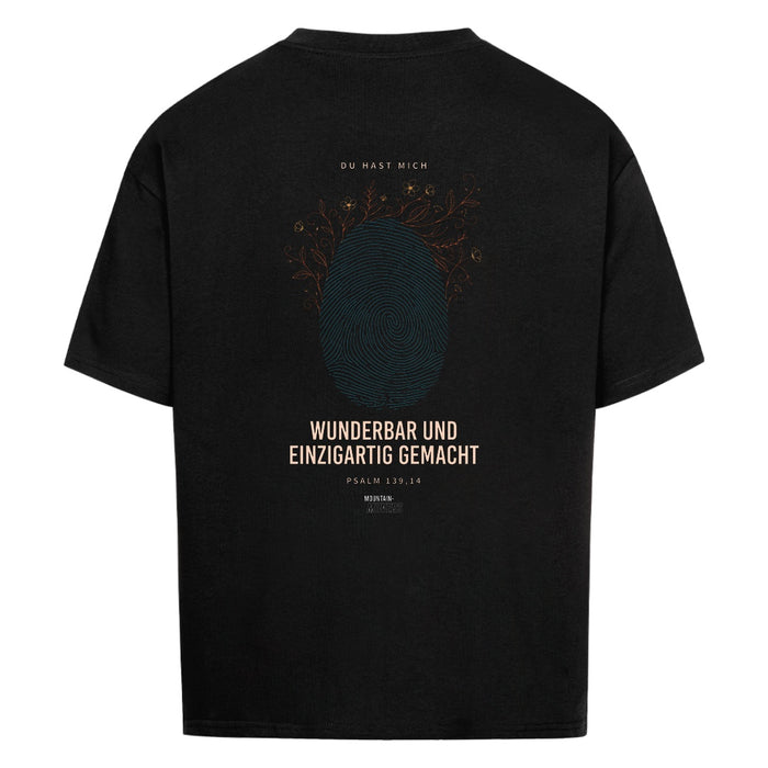 Wunderbar und Einzigartig Fingerprint Oversize Shirt