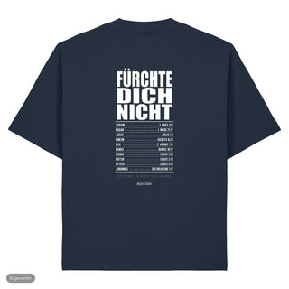 Fürchte dich nicht Tour Heavy Oversized Shirt, French Navy, Rückseite