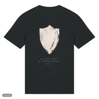 He Spoke First T-Shirt, Schwarz, Rückseite