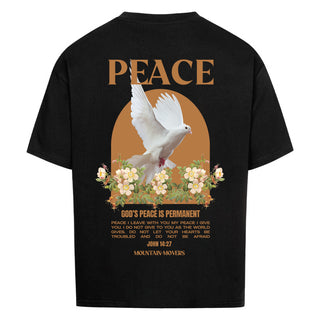 Peace Dove Flower Oversized Shirt BackPrint