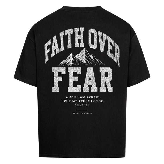 Faith Over Fear Oversized Shirt Rugprint