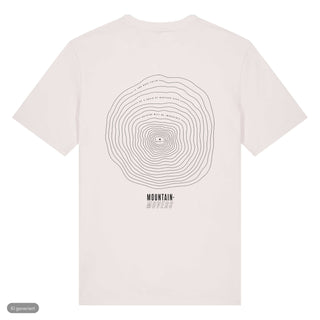 Mustard Seed Höhenlinien T-Shirt, Beige, Rückseite