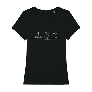 Faith Hope Love dames T-shirt voorjaarsuitverkoop