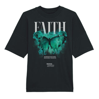 Faith Premium oversized overhemd met streetwear voorkant Lenteuitverkoop