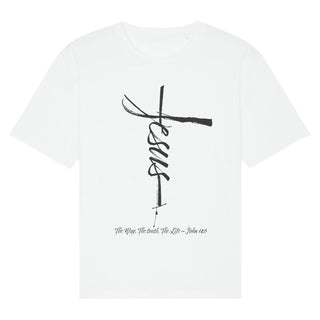 Jesus Cross Oversized T-Shirt FrontPrint Spring Sale