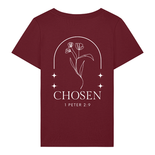 Chosen Flower Frauen T-Shirt BackPrint