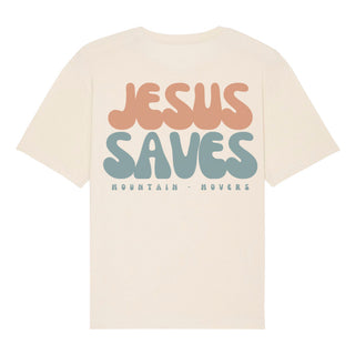 Jesus Saves Oversized T-Shirt BackPrint Black Friday Sale