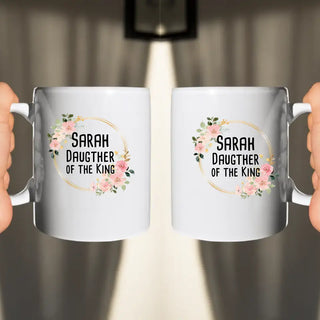 Daughter of the King Mug Can Be Personalized on Both Sides