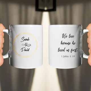 Couple Bible Verse Mug Personalizable