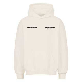 Global Faith Crew Oversized Hoodie Front- und BackPrint Spring Sale