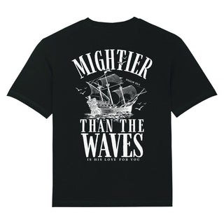 Mightier than the Waves Oversized T-Shirt BackPrint Spring Sale