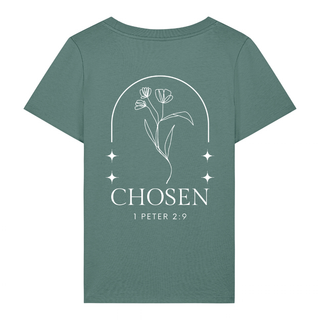 Chosen Flower Frauen T-Shirt BackPrint