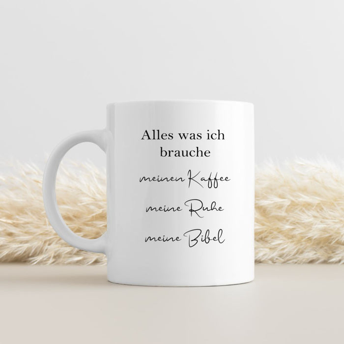 Alles wat ik nodig heb mok