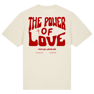 The Power of Love Premium Oversized Shirt BackPrint
