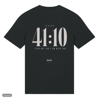 Jesaja 41:10 T-Shirt, Schwarz, Rückseite