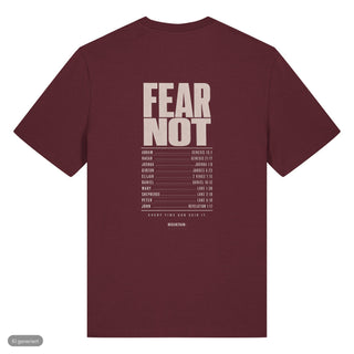 Fear Not Tour T-Shirt, Burgunder, Rückseite