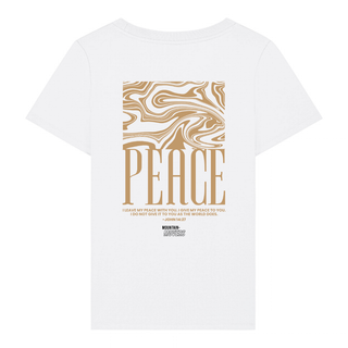 Peace Streetwear Frauen T-Shirt BackPrint, christliche Streetwear von Mountain Movers