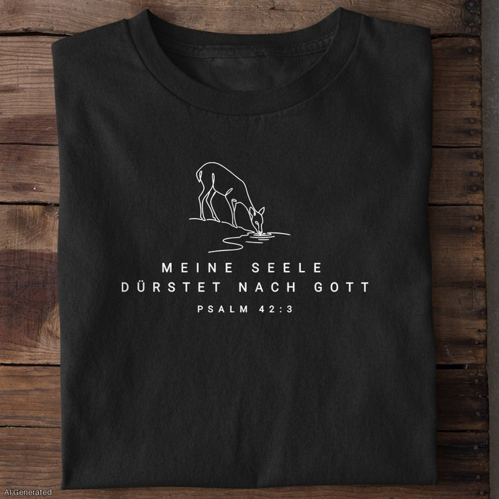 Meine Seele dürstet nach Gott Psalm 42:3 T-Shirt