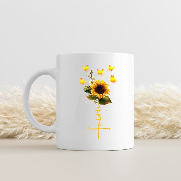 Faith Sunflower Mug