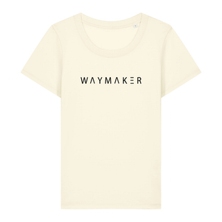 WAYMAKER Frauen T-Shirt Detailansicht, Mountain Movers christliche Streetwear