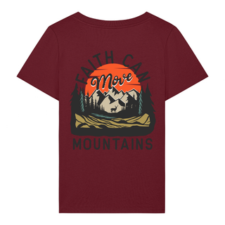 Mountains Retro Frauen Shirt BackPrint