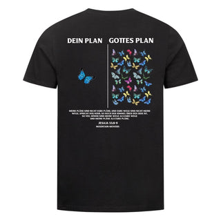 Mein Plan < Gottes Plan Shirt BackPrint