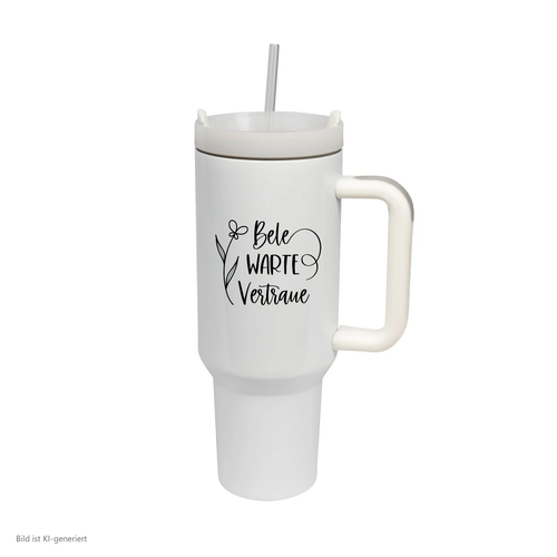 Bete Warte Vertraue Thermobecher