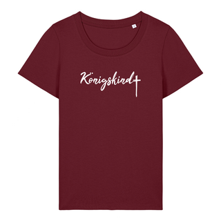 Königskind Frauen T-Shirt Detailansicht, Mountain Movers christliche Streetwear