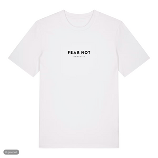 He Spoke First T-Shirt, Weiß, Vorderseite