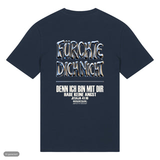 Fürchte dich nicht Chrom T-Shirt, Navy, Rückseite