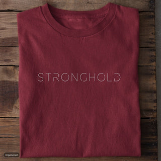 Stronghold T-Shirt, Burgunder, Vorderseite