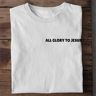 Minimalistisches All Glory To Jesus T- Shirt