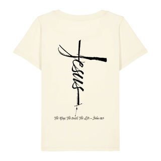 Jesus Cross Frauen T-Shirt BackPrint
