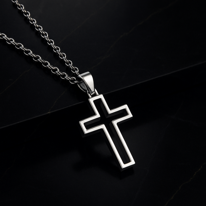 Stainless Steel Necklace with Hole