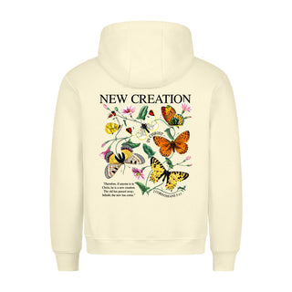 New Creation Hoodie BackPrint Variante, Mountain Movers christliches Design
