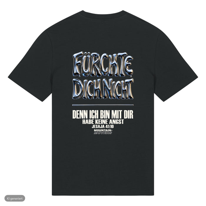 Fürchte dich nicht Chrom Jesaja 41:10 T-Shirt Front & Backprint