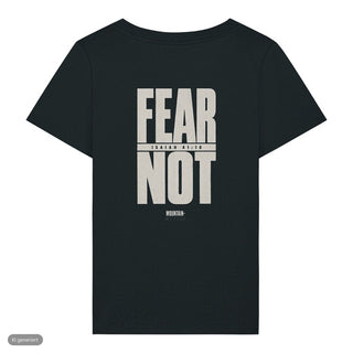 Fear Not Typo Frauenshirt, Schwarz, Rückseite