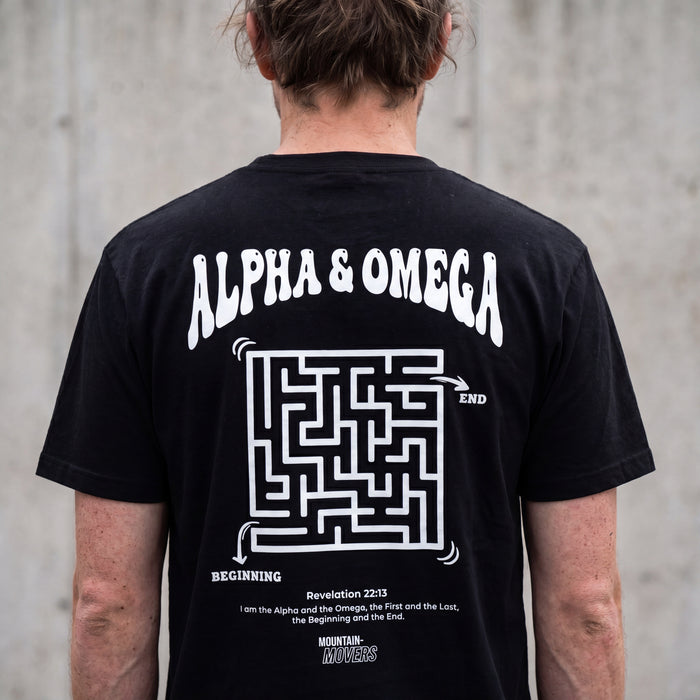 Alpha en Omega Shirt Rugprint