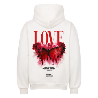 Love streetwear oversized hoodie met rugprint