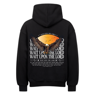 WAIT UPON THE LORD OVERSIZE HOODIE BackPrint