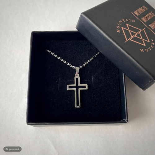 Edelstahl Kette mit Loch