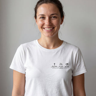 Faith Hope Love minimalistisch T-Shirt