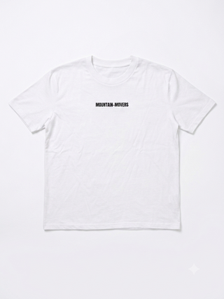 Mountain-Movers christliches T-Shirt in Schwarz und Weiß
