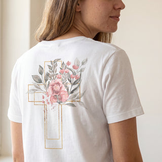 Golden Cross Aquarell Shirt BackPrint