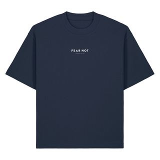 Fear Not Tour Heavy Oversized Shirt BackPrint, French Navy, Vorderseite