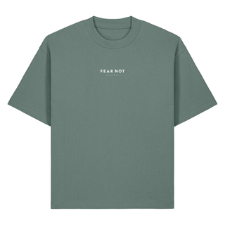 Fear Not Typo Heavy Oversized Shirt BackPrint, Green Bay, Vorderseite