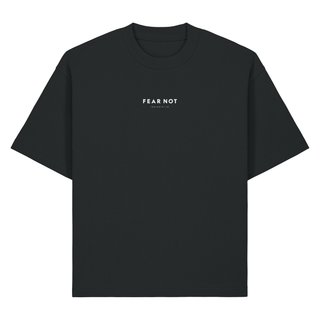 Fear Not Heavy Oversized Shirt Front & Back, Schwarz, Vorderseite