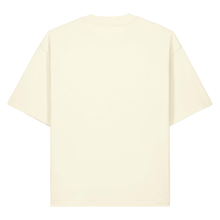 Stronghold Heavy Oversized Shirt Chestprint, Cream, Rückseite