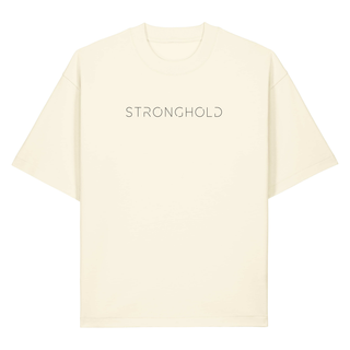 Stronghold Heavy Oversized Shirt Chestprint, Cream, Vorderseite