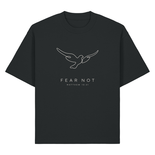 Fear Not Taube Matthäus 10:31 Heavy Oversized Shirt Chestprint